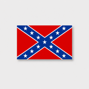 Adesivo bandeira dos Confederados